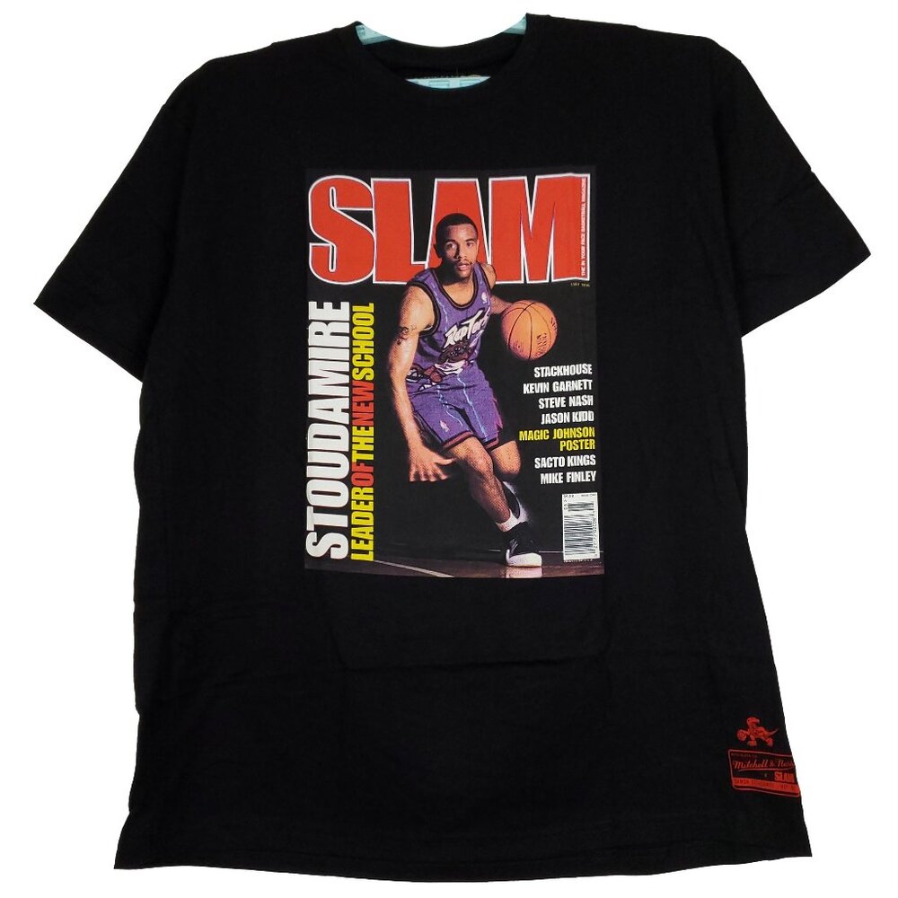 SLAM Damon Stoudamire Raptors Mitchell & Ness NBA Shirt 2XL XXL Black NWT